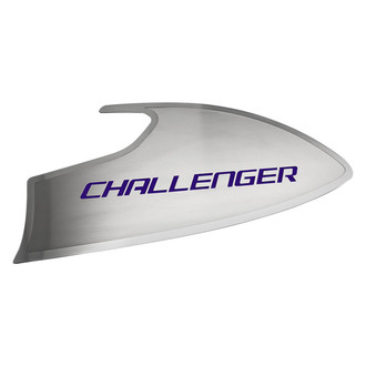 ACC® - Brushed Door Badge Plates with Plum Crazy Purple Challenger Logo