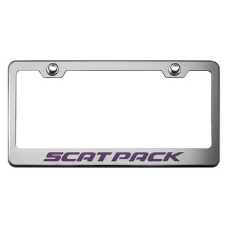 ACC® - Brushed License Plate Frame with Scat Pack Logo