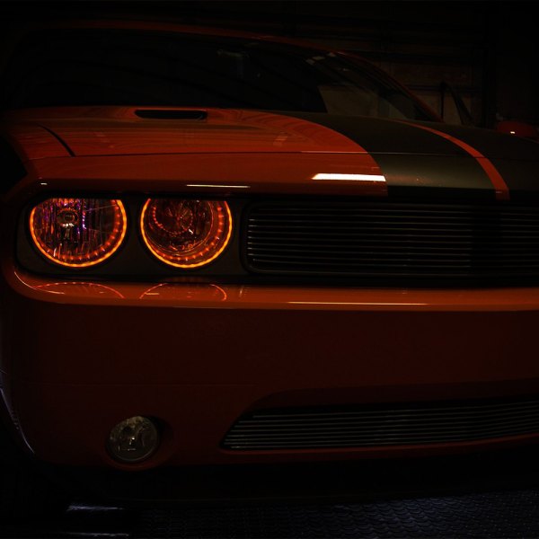 American Car Craft® - LED HALO Brushed Headlight Surrounds