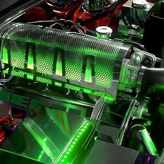 ACC® - Perforated Green Illuminated Polished Plenum Cover