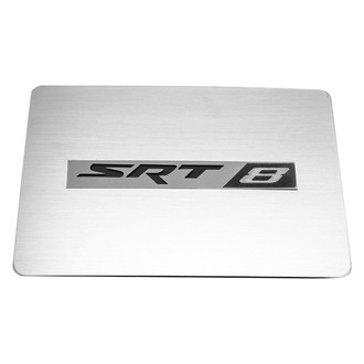 ACC® - Brushed Fuse Box Cover Top Plate with Black Solid SRT8 Logo