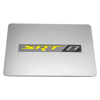 ACC® - Brushed Fuse Box Cover Top Plate with Yellow Solid SRT8 Logo