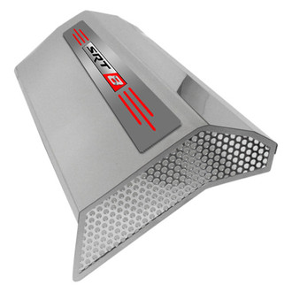 ACC® - MOPAR Licensed Series Red Illuminated Polished Fuel Rail Covers with SRT8 Logo