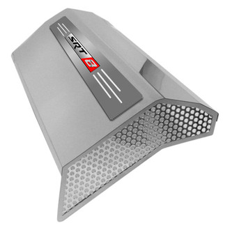 ACC® - MOPAR Licensed Series White Illuminated Polished Fuel Rail Covers with SRT8 Logo