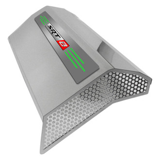 ACC® - MOPAR Licensed Series Green Illuminated Polished Fuel Rail Covers with SRT8 Logo