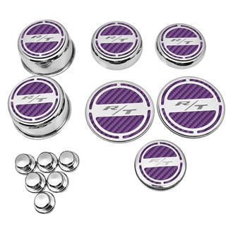 ACC® - Chrome Purple Carbon Fiber Cap Cover Set with RT Logo