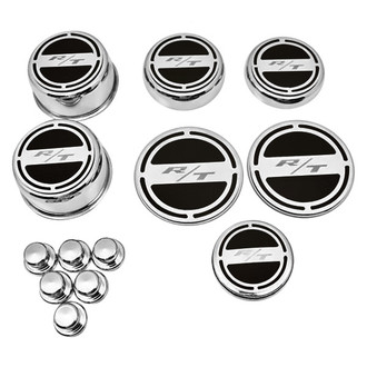 ACC® - Chrome Black Solid Cap Cover Set with RT Logo