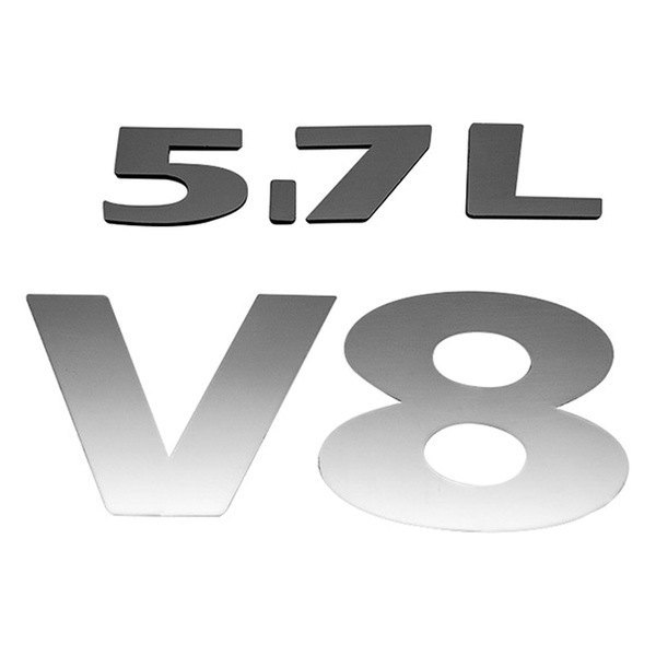 ACC® - "5.7L V8" Polished Engine Shroud Emblem