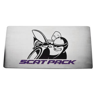 ACC® - Brushed Fuse Box Cover Top Plate with Purple Carbon Fiber SuperBee Logo