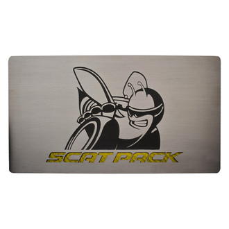 ACC® - Brushed Fuse Box Cover Top Plate with Yellow Carbon Fiber SuperBee Logo