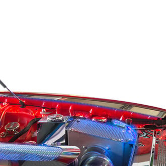 ACC® - Blue Illuminated Polished Fender Caps