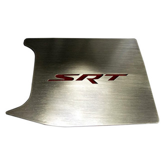 ACC® - Brushed Anti Lock Brake Cover Top Plate with Bright Red Solid SRT Logo