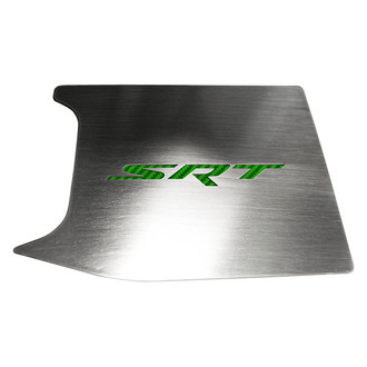 ACC® - Brushed Anti Lock Brake Cover Top Plate with Green Carbon Fiber SRT Logo