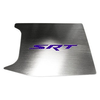ACC® - Brushed Anti Lock Brake Cover Top Plate with Purple Carbon Fiber SRT Logo