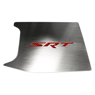 ACC® - Brushed Anti Lock Brake Cover Top Plate with Red Carbon Fiber SRT Logo