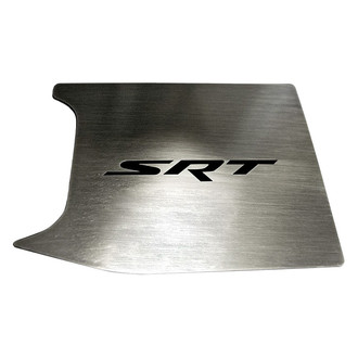 ACC® - Brushed Anti Lock Brake Cover Top Plate with Black Solid SRT Logo