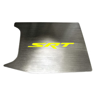 ACC® - Brushed Anti Lock Brake Cover Top Plate with Yellow Solid SRT Logo
