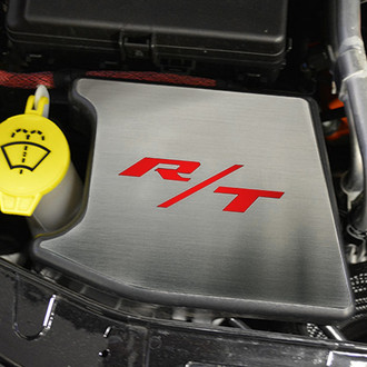 ACC® - Brushed Anti Lock Brake Cover Top Plate with Bright Red Solid RT Logo