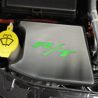 ACC® - Brushed Anti Lock Brake Cover Top Plate with Synergy Green Solid RT Logo