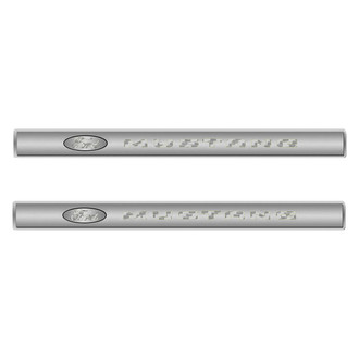 ACC® - Door Sills with White Ford Mustang Logo