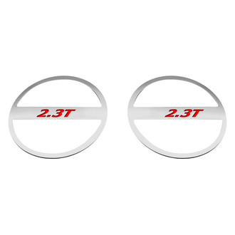 ACC® - Brushed Lower Door Speaker Trim Kit with Bright Red 2.3T Logo