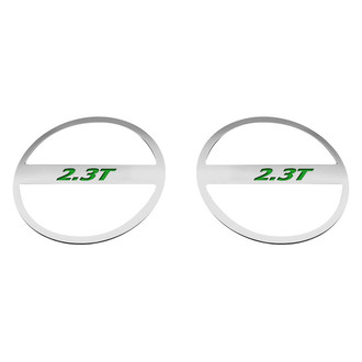 ACC® - Brushed Lower Door Speaker Trim Kit with Green 2.3T Logo