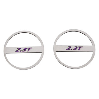 ACC® - Brushed Lower Door Speaker Trim Kit with Purple 2.3T Logo