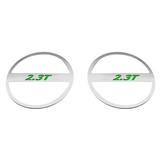 ACC® - Brushed Lower Door Speaker Trim Kit with Synergy Green 2.3T Logo