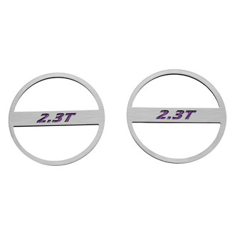 ACC® - Polished Mid-Range Speaker Trim Kit with Purple 2.3T Logo