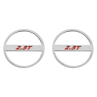ACC® - Polished Mid-Range Speaker Trim Kit with Red 2.3T Logo