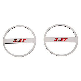 ACC® - Brushed Mid-Range Speaker Trim Kit with Bright Red 2.3T Logo