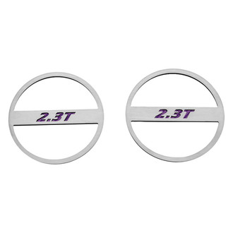 ACC® - Brushed Mid-Range Speaker Trim Kit with Purple 2.3T Logo