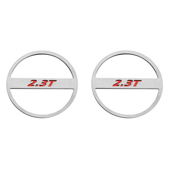 ACC® - Brushed Mid-Range Speaker Trim Kit with Red 2.3T Logo