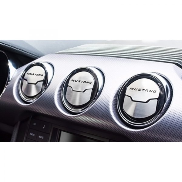American Car Craft® - A/C Vent Duct Covers with Mustang Logo