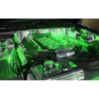 ACC® - Green Illuminated Polished Engine Shroud Cover
