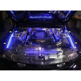ACC® - Blue Illuminated Polished Fender Top Caps