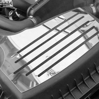 ACC® - Polished Air Box Accent Plate with Brushed Black Solid Insert