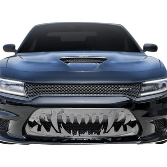 ACC® - 3-Pc Sabretooth Style Brushed CNC Machined Bumper Grille