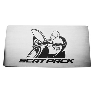 ACC® - Brushed Fuse Box Cover Top Plate with Brushed Black Solid SuperBee Logo