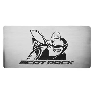 ACC® - Brushed Fuse Box Cover Top Plate with Black Carbon Fiber SuperBee Logo