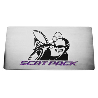 ACC® - Brushed Fuse Box Cover Top Plate with Purple Carbon Fiber SuperBee Logo