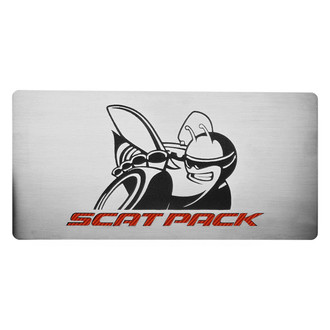 ACC® - Brushed Fuse Box Cover Top Plate with Red Carbon Fiber SuperBee Logo