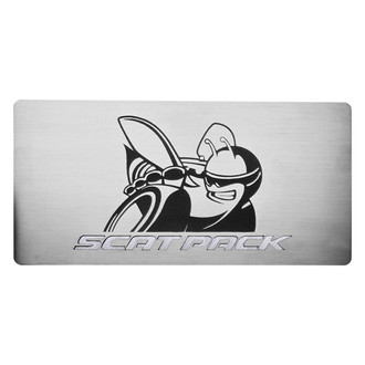 ACC® - Brushed Fuse Box Cover Top Plate with White Carbon Fiber SuperBee Logo