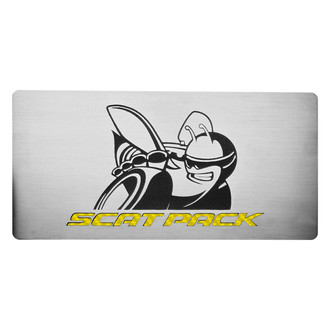 ACC® - Brushed Fuse Box Cover Top Plate with Yellow Carbon Fiber SuperBee Logo