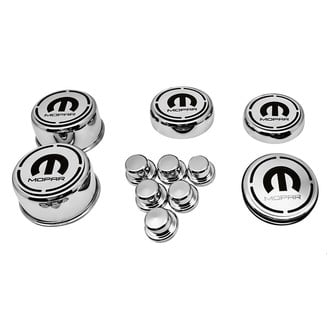 ACC® - Brushed Cap Cover Set with Mopar Logo