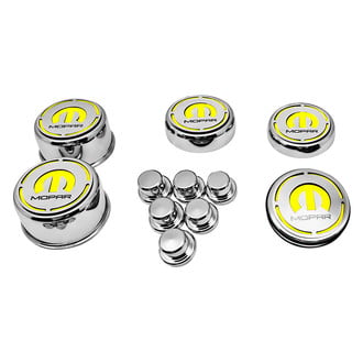 ACC® - Brushed Cap Cover Set with Mopar Logo