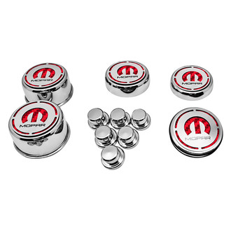 ACC® - Brushed Cap Cover Set with Mopar Logo