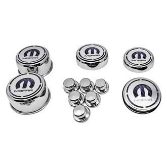 ACC® - Brushed Cap Cover Set with Mopar Logo