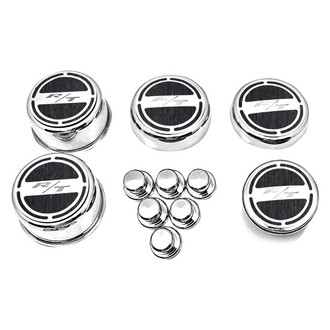 ACC® - Brushed Brushed Black Solid Cap Cover Set with RT Logo