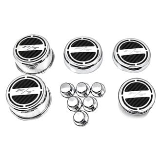 ACC® - Brushed Black Carbon Fiber Cap Cover Set with RT Logo